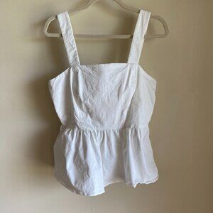 White Cotton Cremieux Top